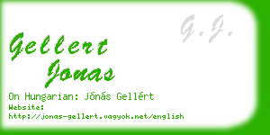 gellert jonas business card